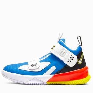 Neon Lebron soldier sneakers